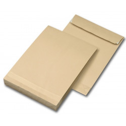 Faltentaschen Versandtaschen C4 229x324x20 mm braun 120 g/m²