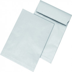 Faltentaschen DIN B4 250 x 353 mm weiß 40 mm Falte