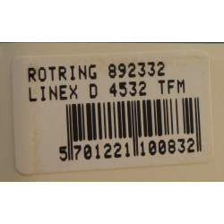 LINEX TZ-Geometrie-Dreieck groß mit Tuschkante und cm -Teilung D 4532 TFM 45°