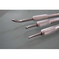 X-Acto 3-er Set Juwellier- Goldschmied- Bildhauer Werkzeug Abreibekugel Orig.USA