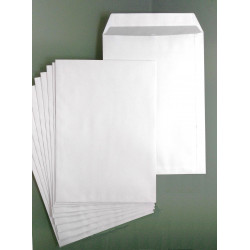Versandtaschen Briefumschläge  haftklebend DIN B4 weiß