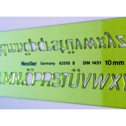 Nestler Schriftschablonen  Buchstaben Schablone Symbole Satzzeichen
