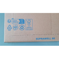 SUPRAWELL Kartonumschlag Versandtasche aus Wellkarton 290x410 mm SW60