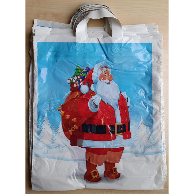 Plastiktüten Weihnachten NikolausTasche Einkaufstüte Tragetasche