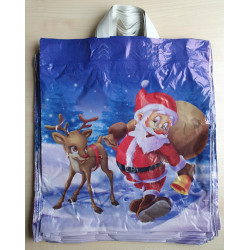 Plastiktüten Weihnachtsmann Nikolaus Tasche Einkaufstüte Tragetasche