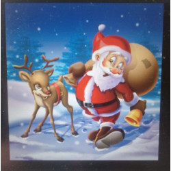 Plastiktüten Weihnachtsmann Nikolaus Tasche Einkaufstüte Tragetasche